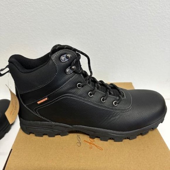 Weatherproof Vintage Jace  Men\'s Hiker Boots Black Size 12 New In Box